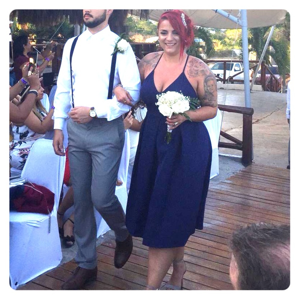 Navy Blue Bridesmaids dress